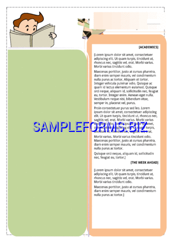 Classroom Newsletter Template 2 dotx pdf free